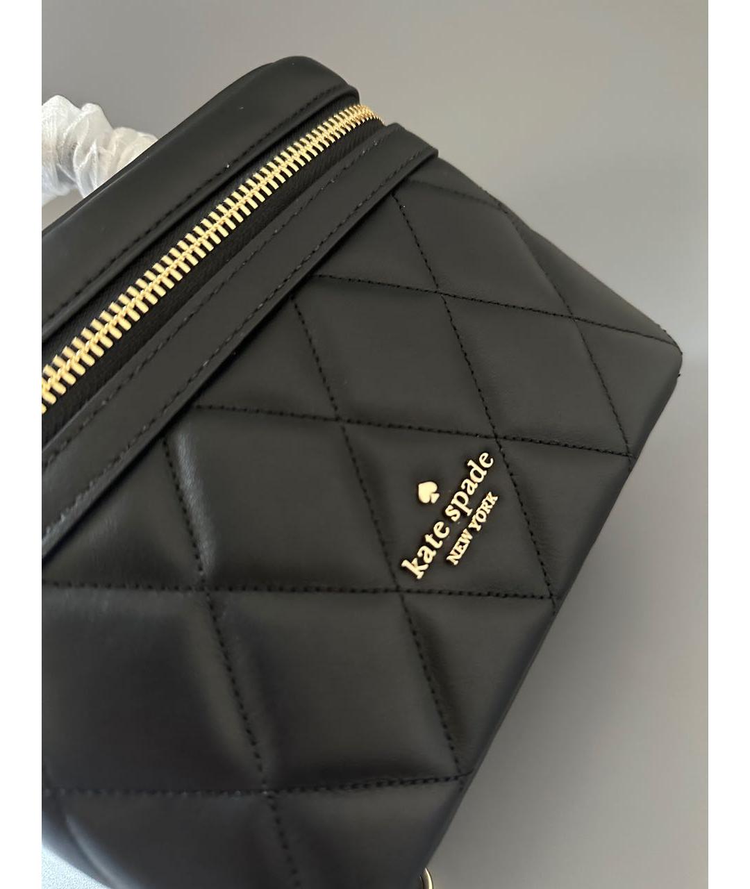 KATE SPADE Черная кожаная сумка через плечо, фото 3