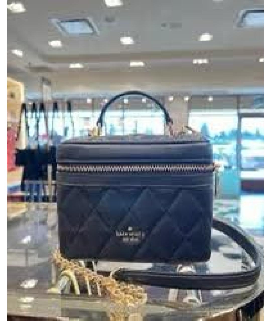 KATE SPADE Черная кожаная сумка через плечо, фото 8