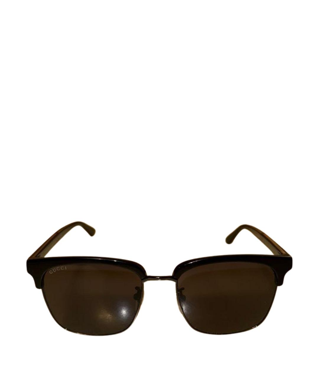 GUCCI Черные пластиковые солнцезащитные очки, фото 1