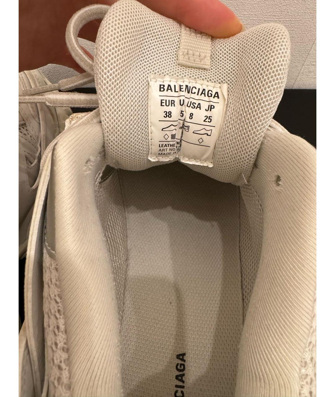 BALENCIAGA Белые кроссовки, фото 5