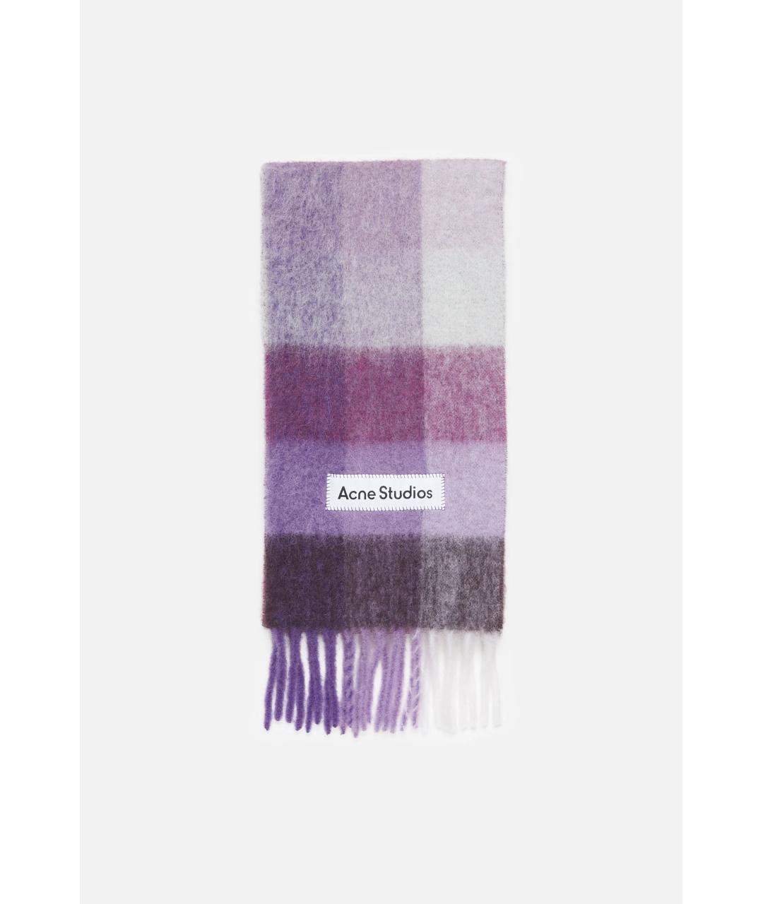 ACNE STUDIOS Фиолетовый шарф, фото 5
