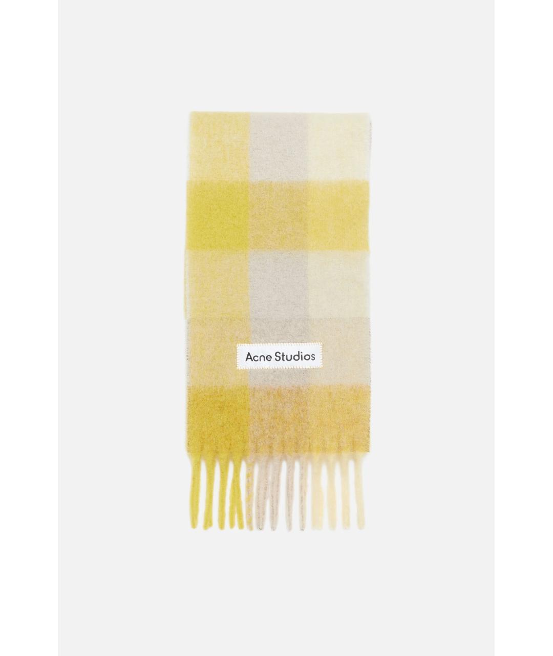 ACNE STUDIOS Желтый шарф, фото 5