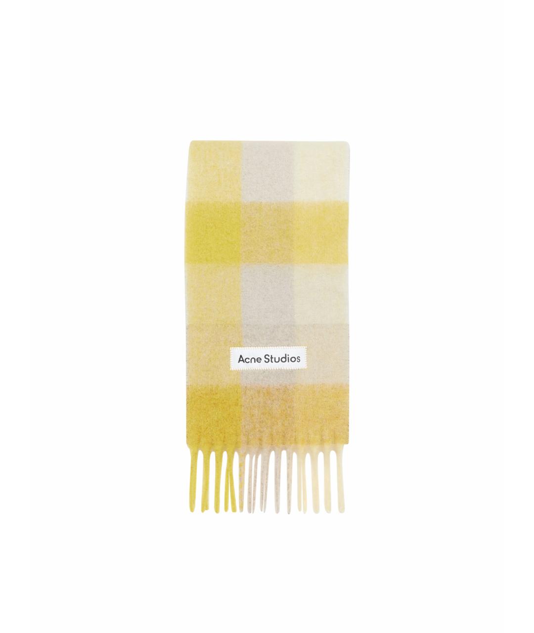 ACNE STUDIOS Желтый шарф, фото 1