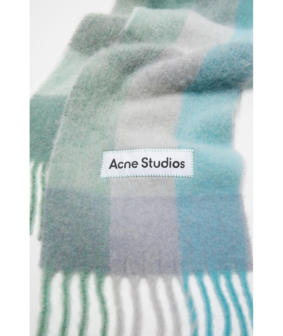 ACNE STUDIOS Серый шарф, фото 3