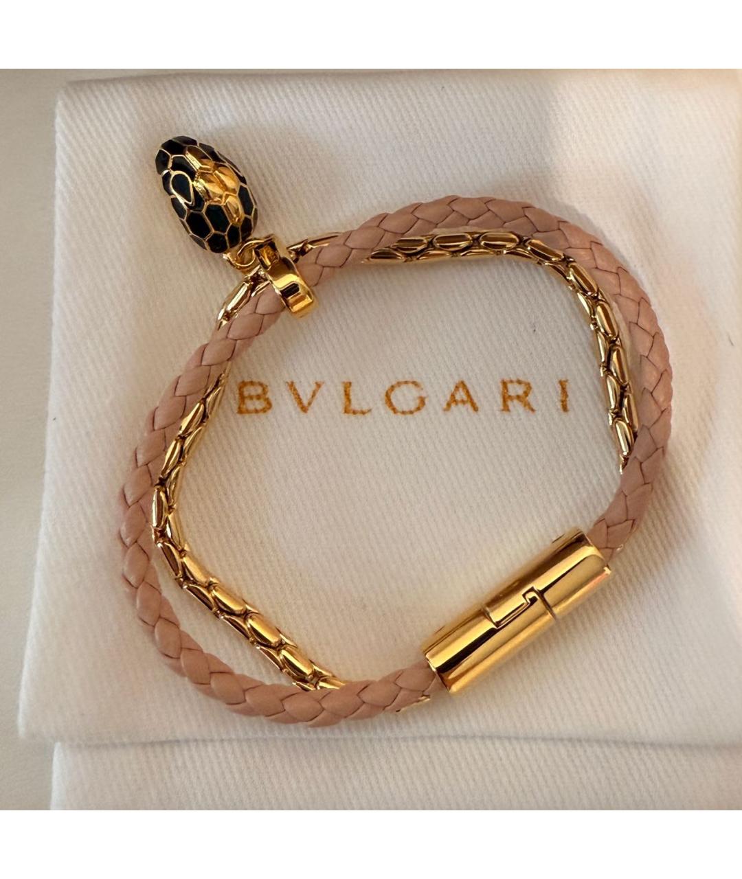 BVLGARI Розовый латунный браслет, фото 8