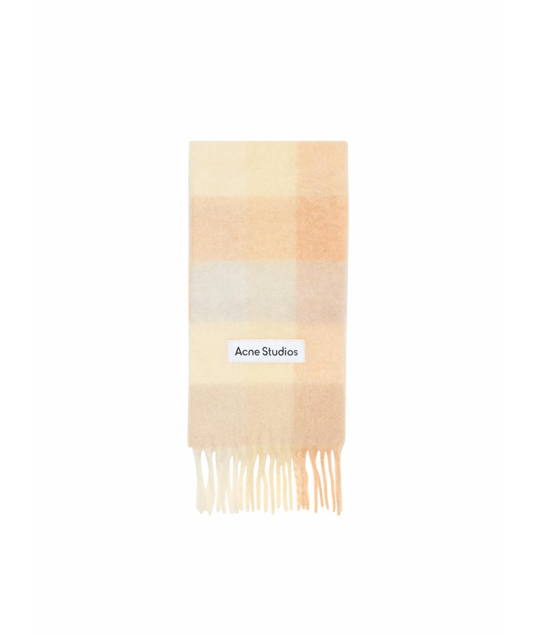 ACNE STUDIOS Оранжевый шарф, фото 1