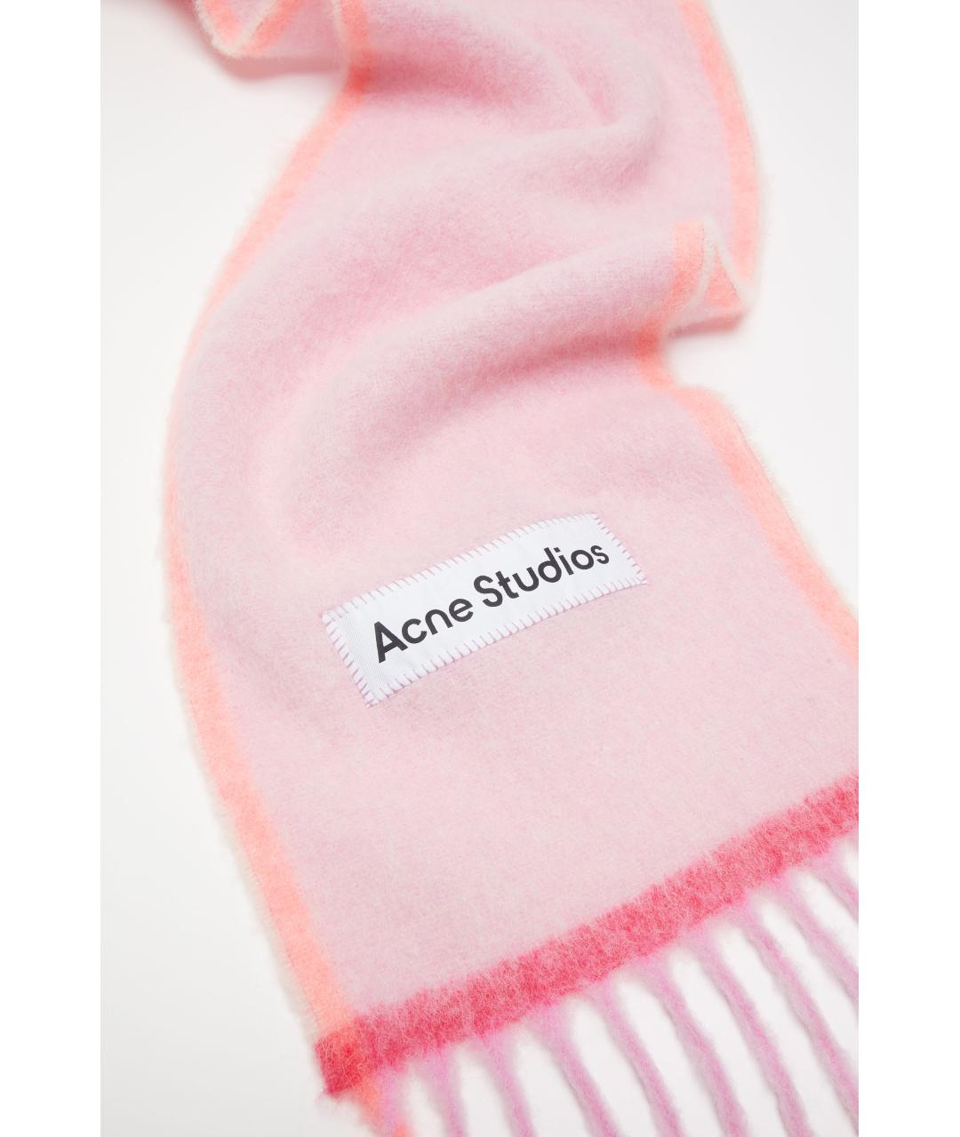 ACNE STUDIOS Розовый шарф, фото 3