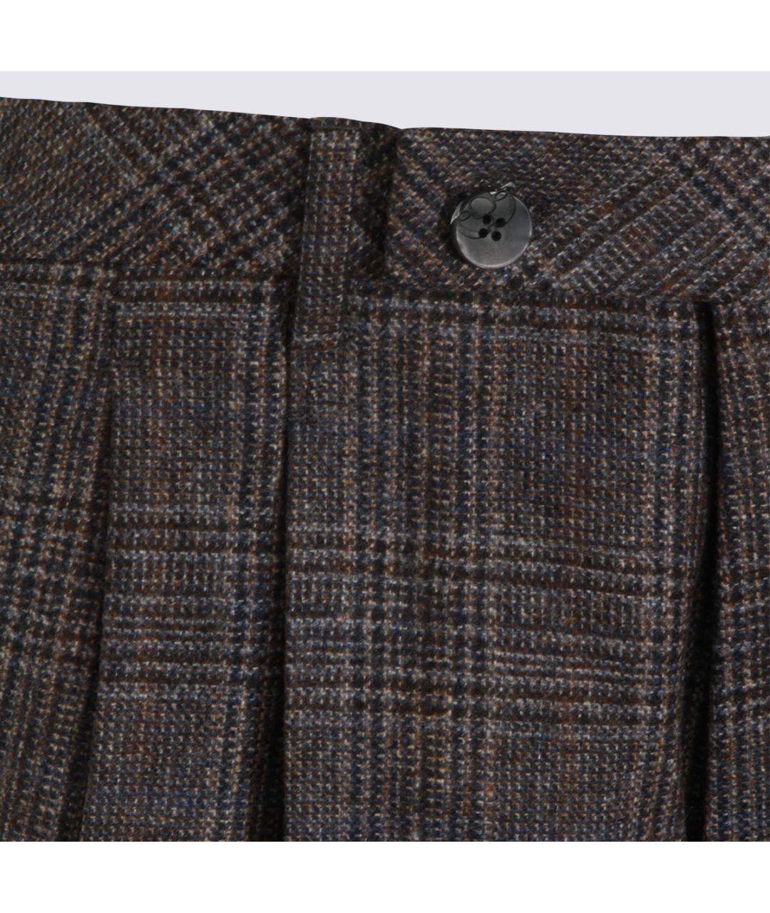 GTA IL PANTALONE Мульти шерстяные повседневные брюки, фото 3