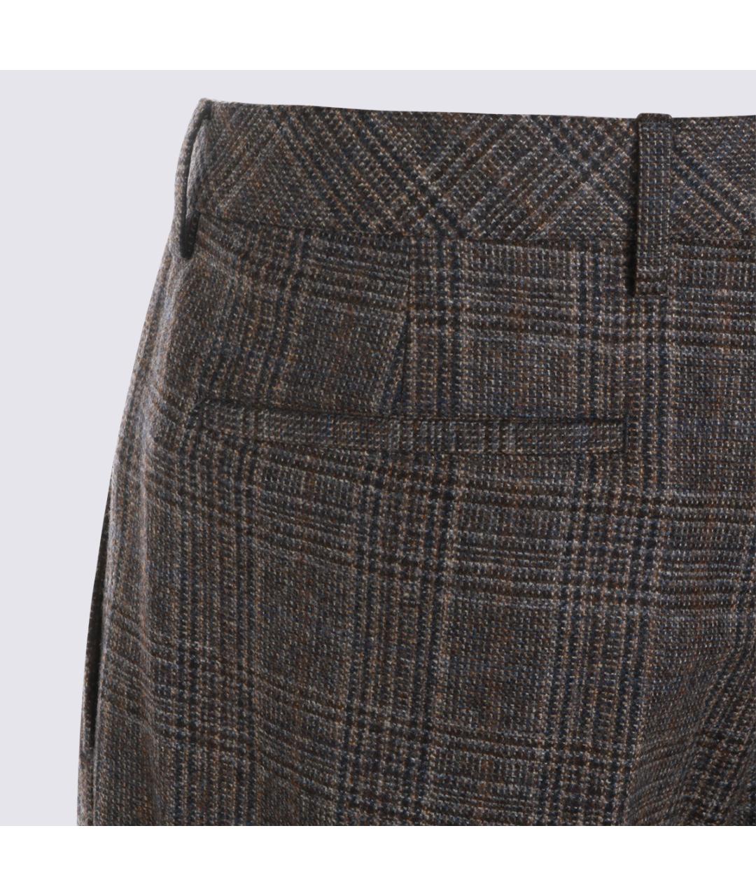 GTA IL PANTALONE Мульти шерстяные повседневные брюки, фото 4