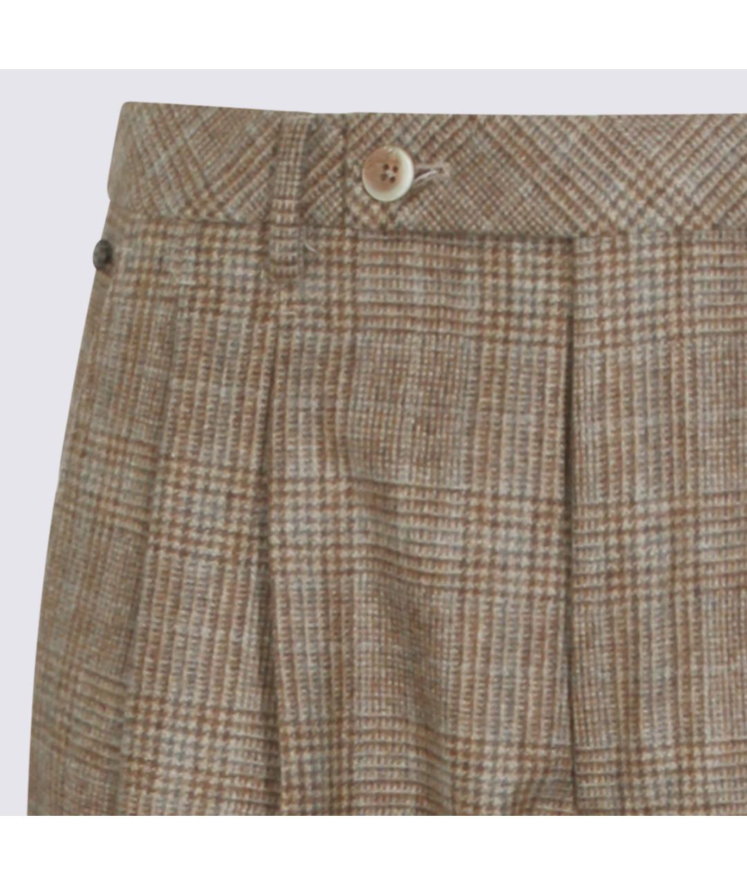 GTA IL PANTALONE Мульти шерстяные повседневные брюки, фото 3