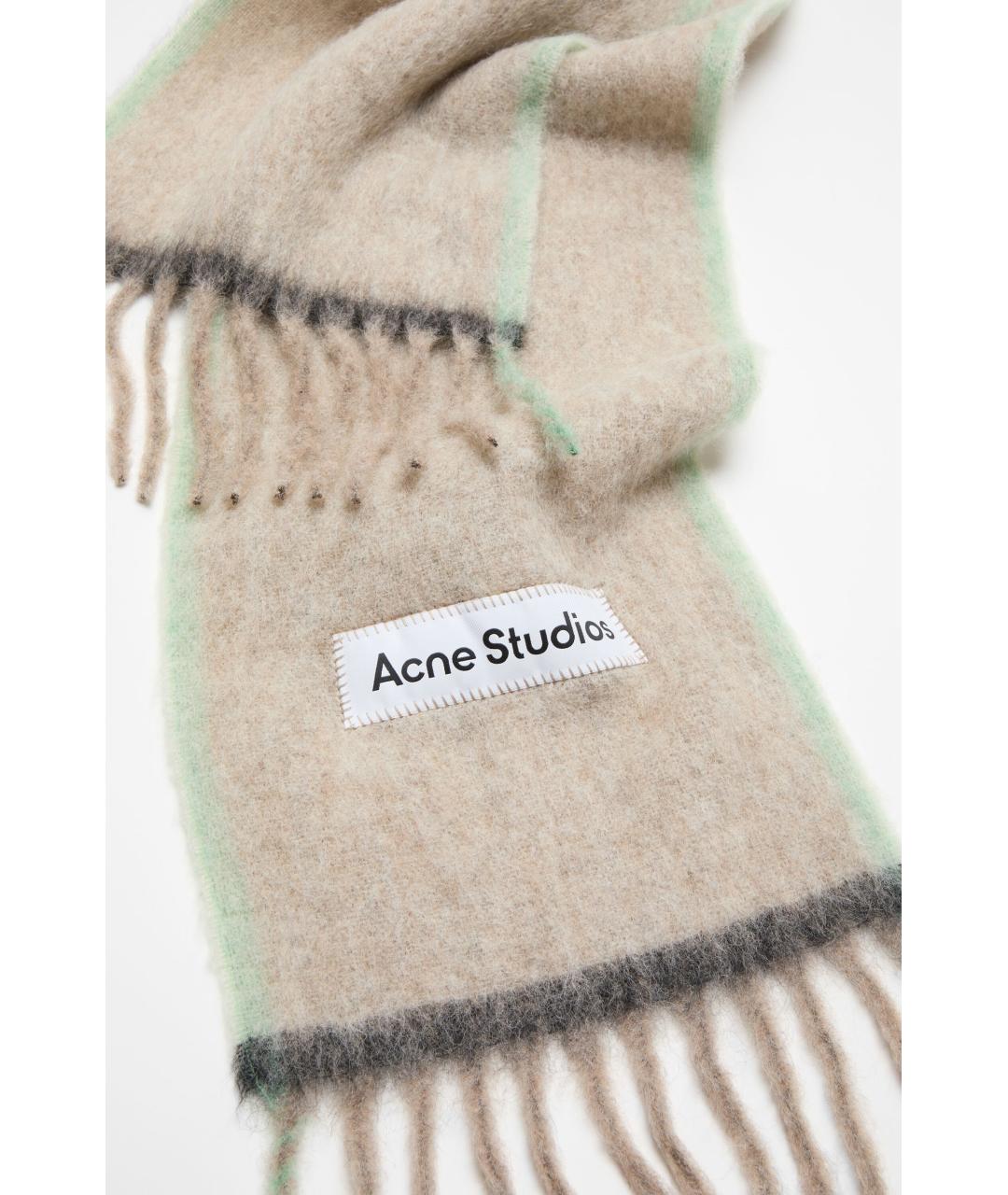 ACNE STUDIOS Бежевый шарф, фото 3