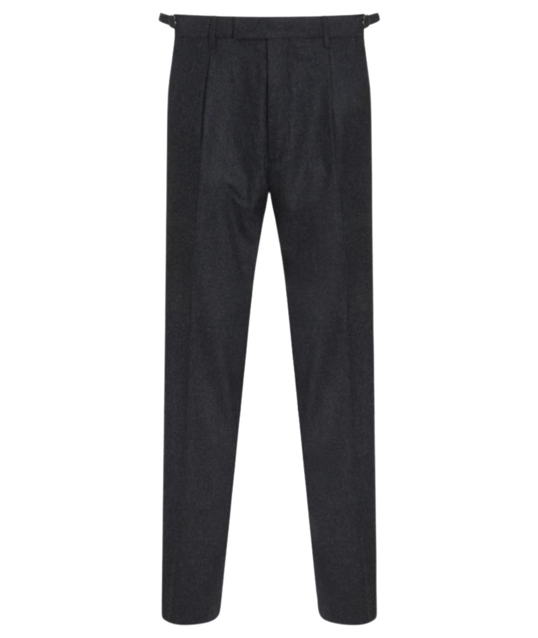 GTA IL PANTALONE Серые шерстяные повседневные брюки, фото 1