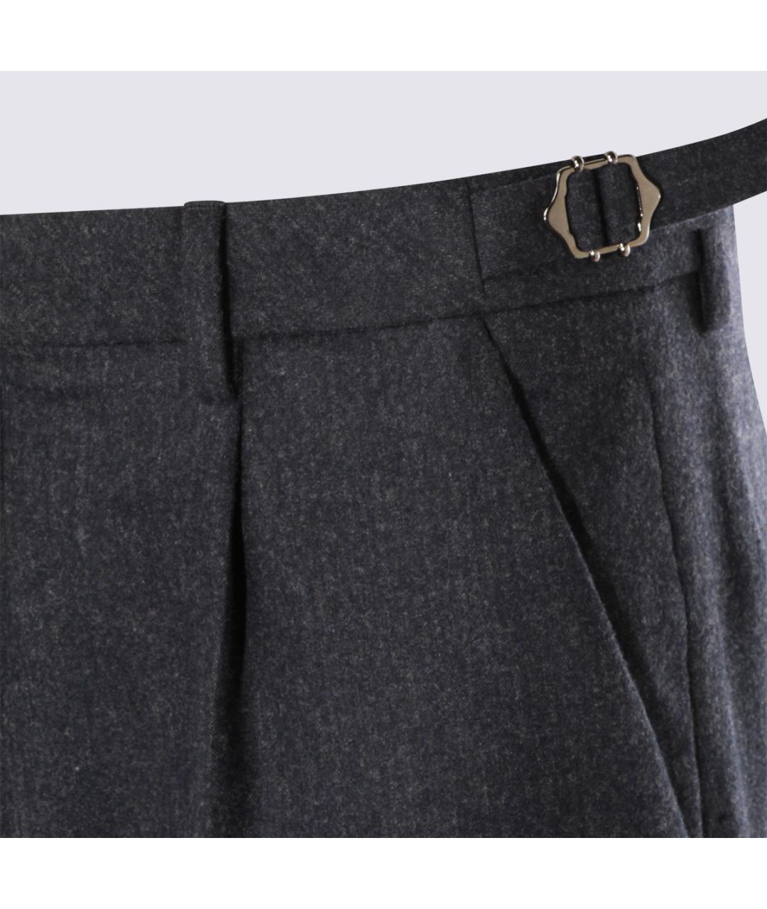 GTA IL PANTALONE Серые шерстяные повседневные брюки, фото 3