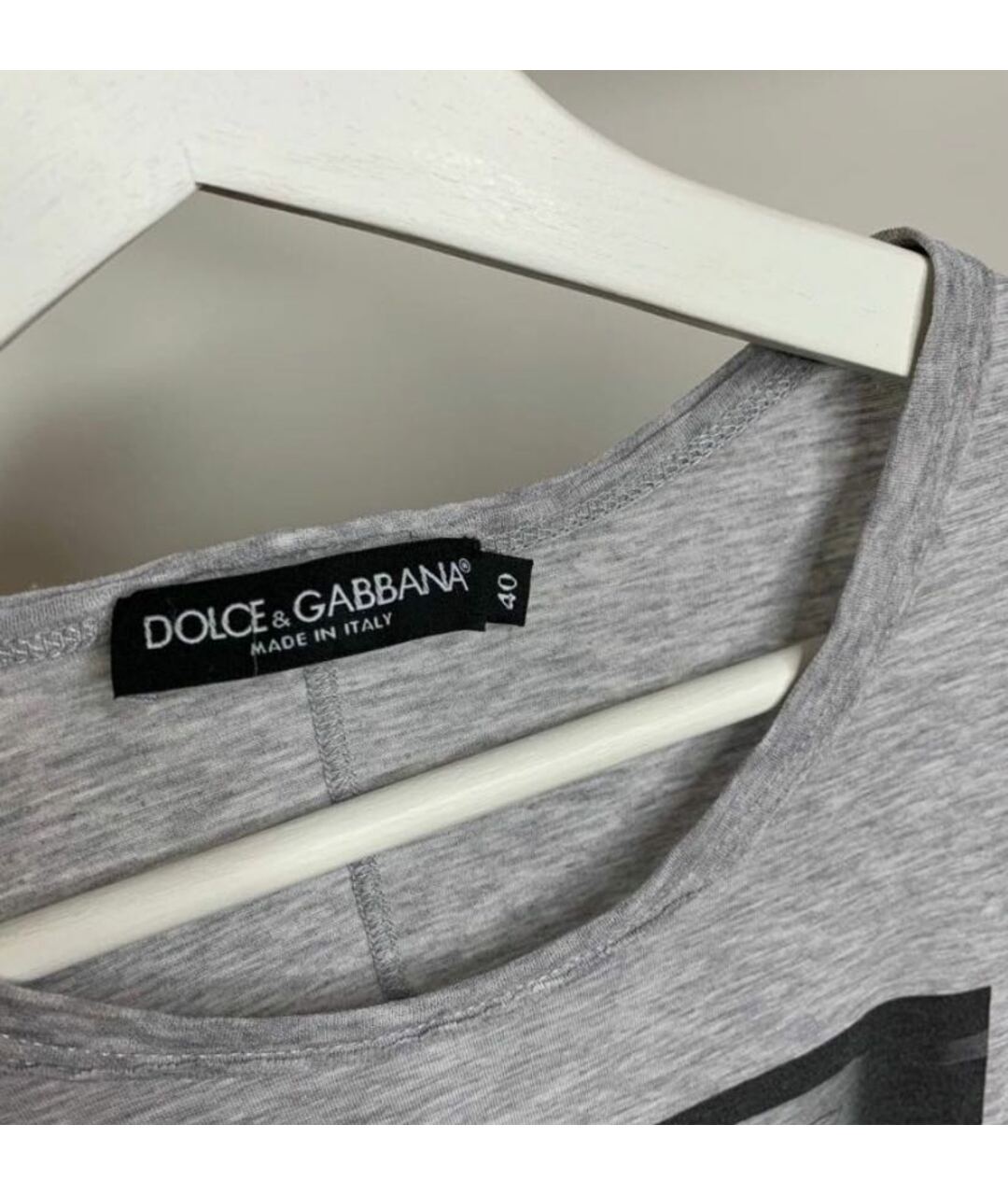 DOLCE&GABBANA Серая футболка, фото 3