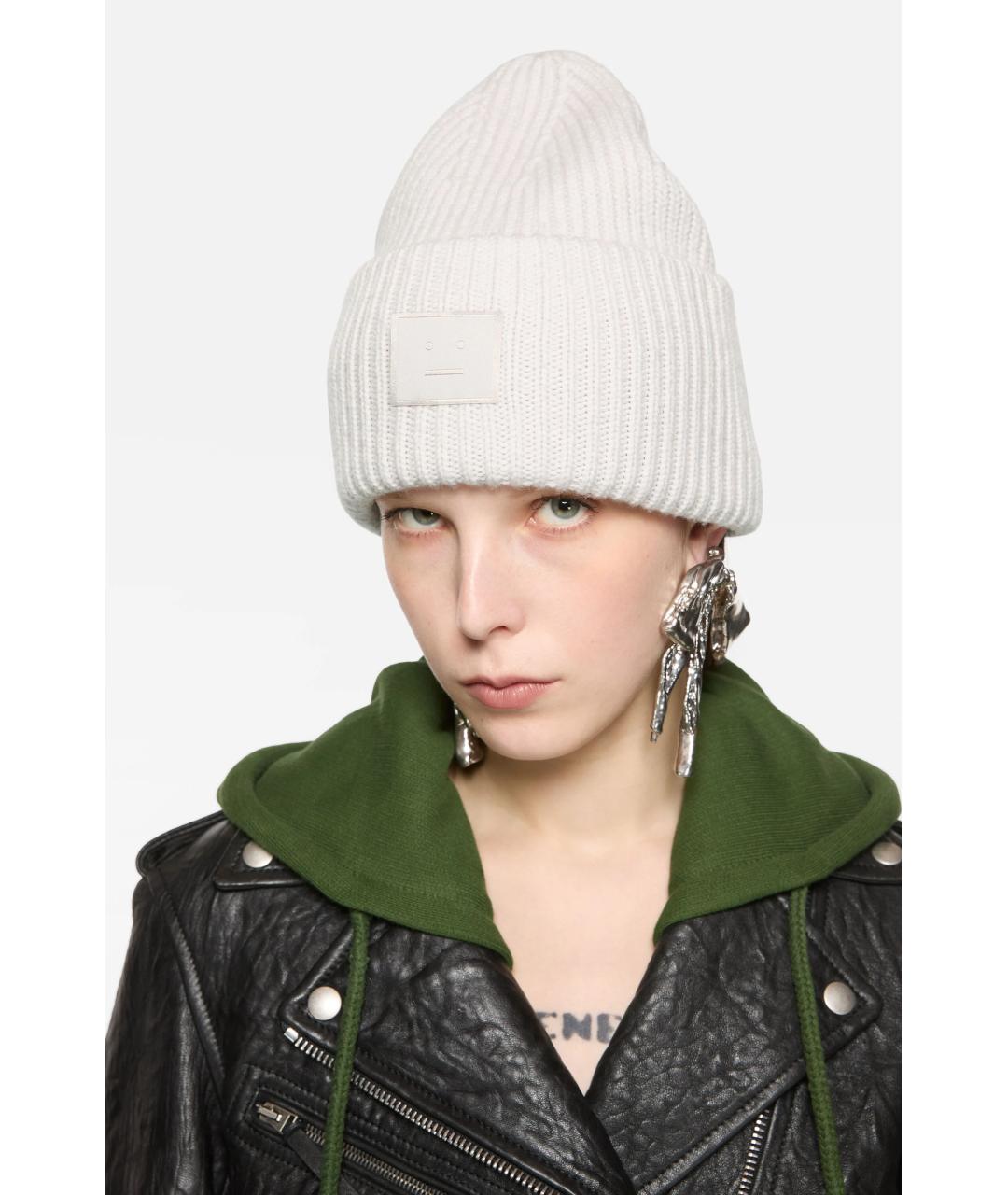 ACNE STUDIOS Белая шапка, фото 2