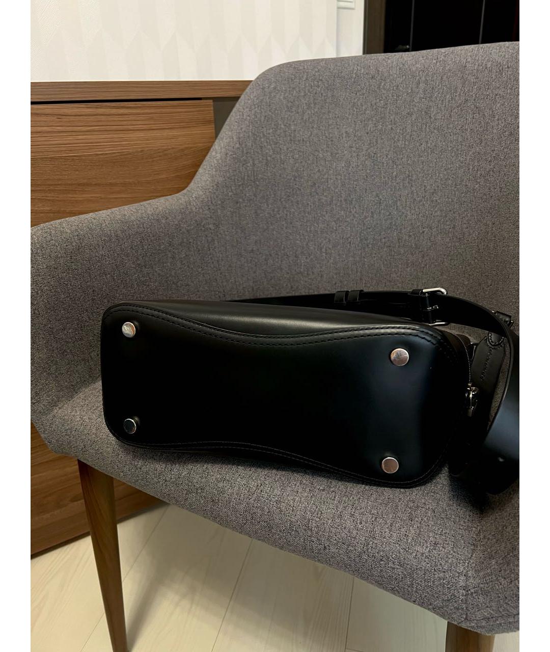 MICHAEL MICHAEL KORS Черная кожаная сумка тоут, фото 7