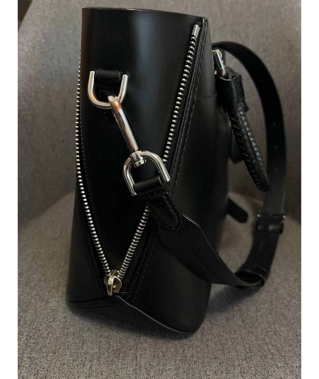 MICHAEL MICHAEL KORS Черная кожаная сумка тоут, фото 5