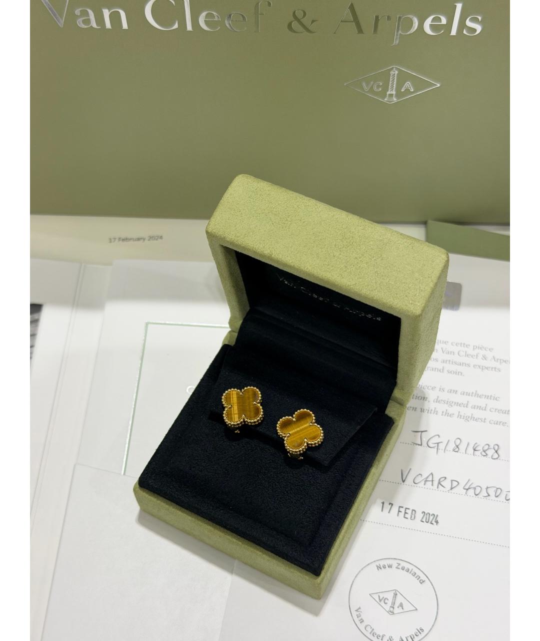 VAN CLEEF & ARPELS Золотые серьги из розового золота, фото 5