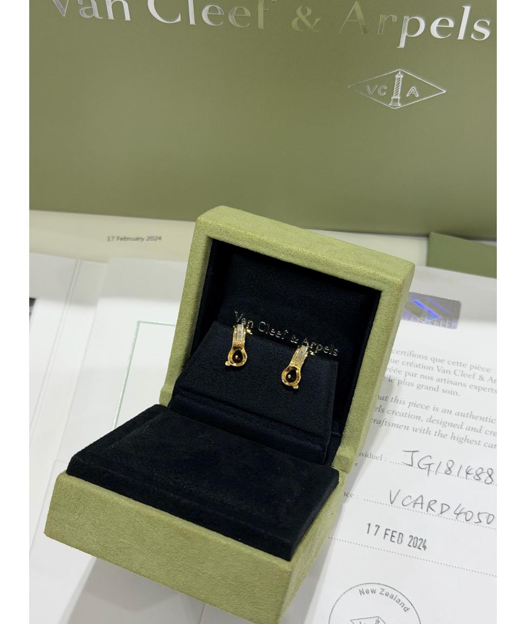 VAN CLEEF & ARPELS Золотые серьги из розового золота, фото 6