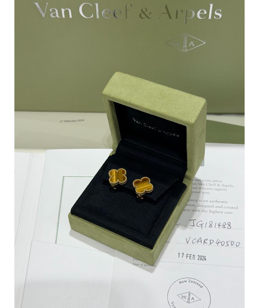 VAN CLEEF & ARPELS Золотые серьги из розового золота, фото 4