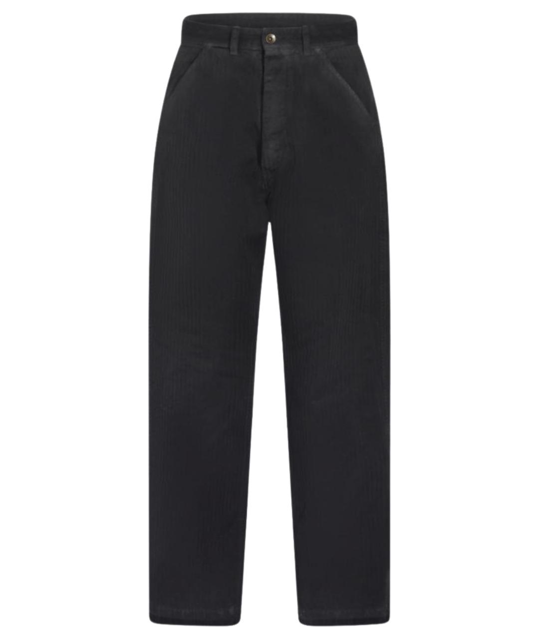 MAISON MARGIELA Темно-синие хлопко-полиэстеровые прямые джинсы, фото 1