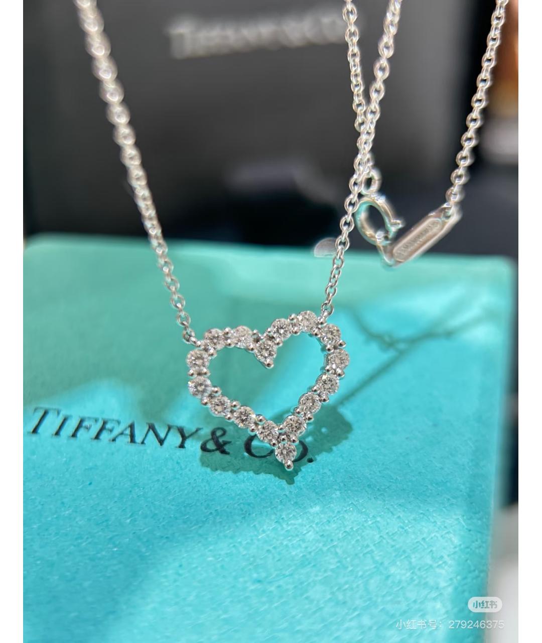TIFFANY&CO Серебряное платиновое колье, фото 6