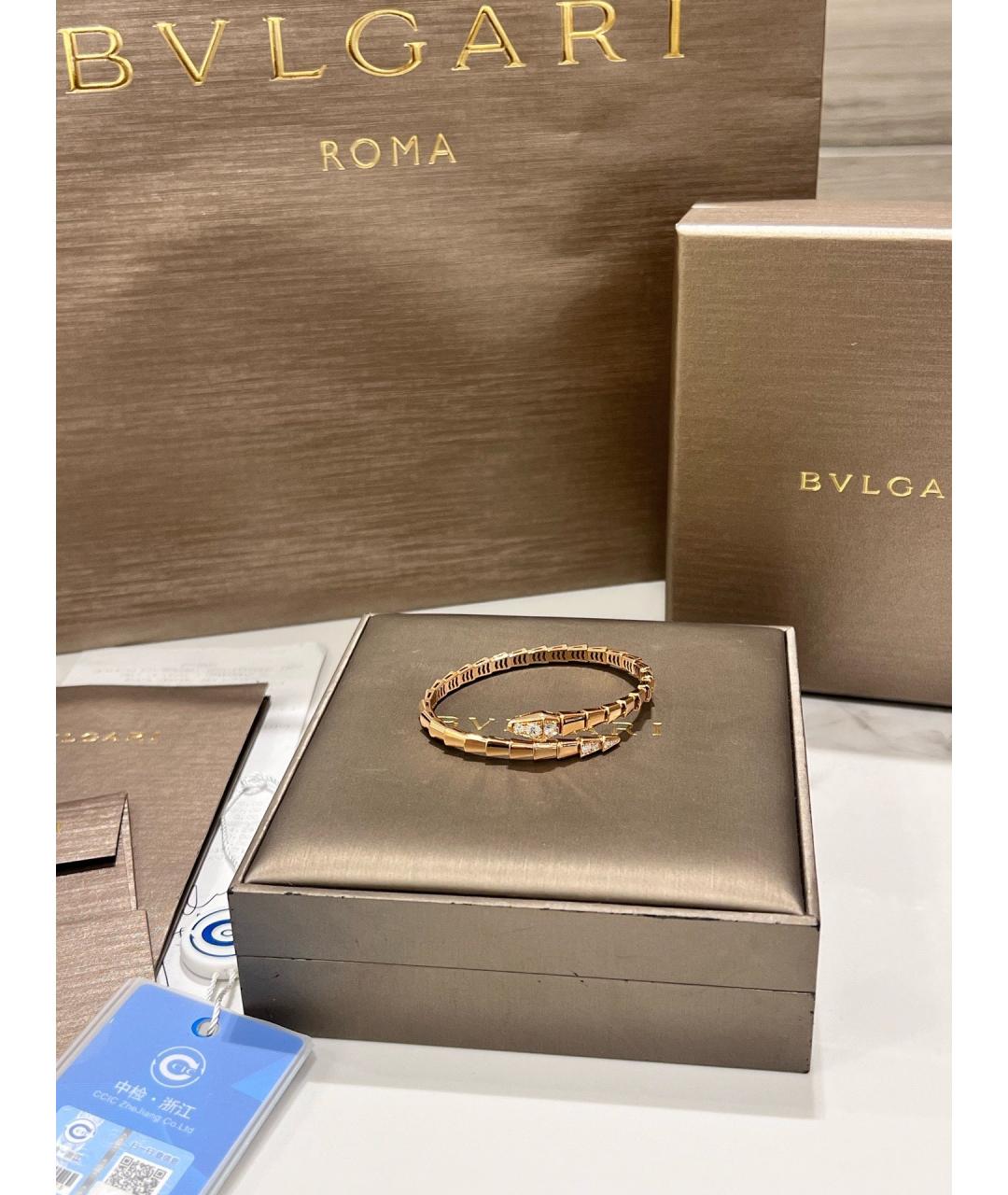 BVLGARI Золотой браслет из розового золота, фото 3