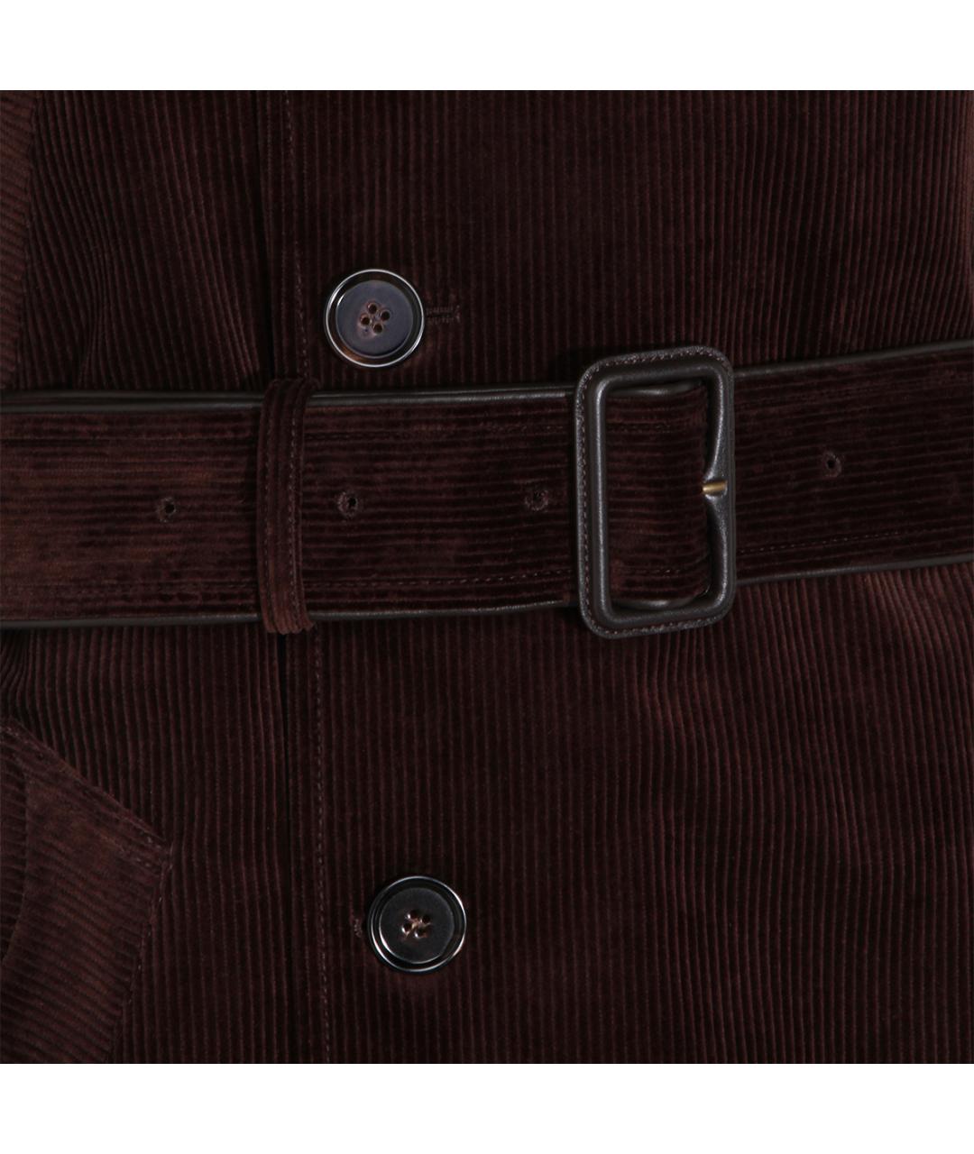 BURBERRY Коричневый хлопковый тренч / плащ, фото 4