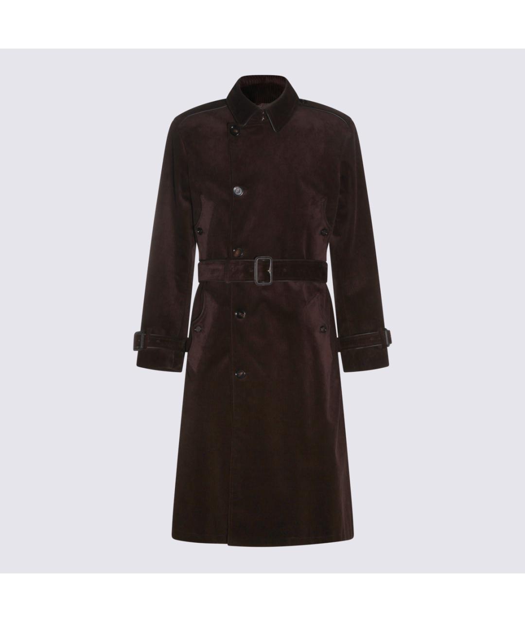 BURBERRY Коричневый хлопковый тренч / плащ, фото 6