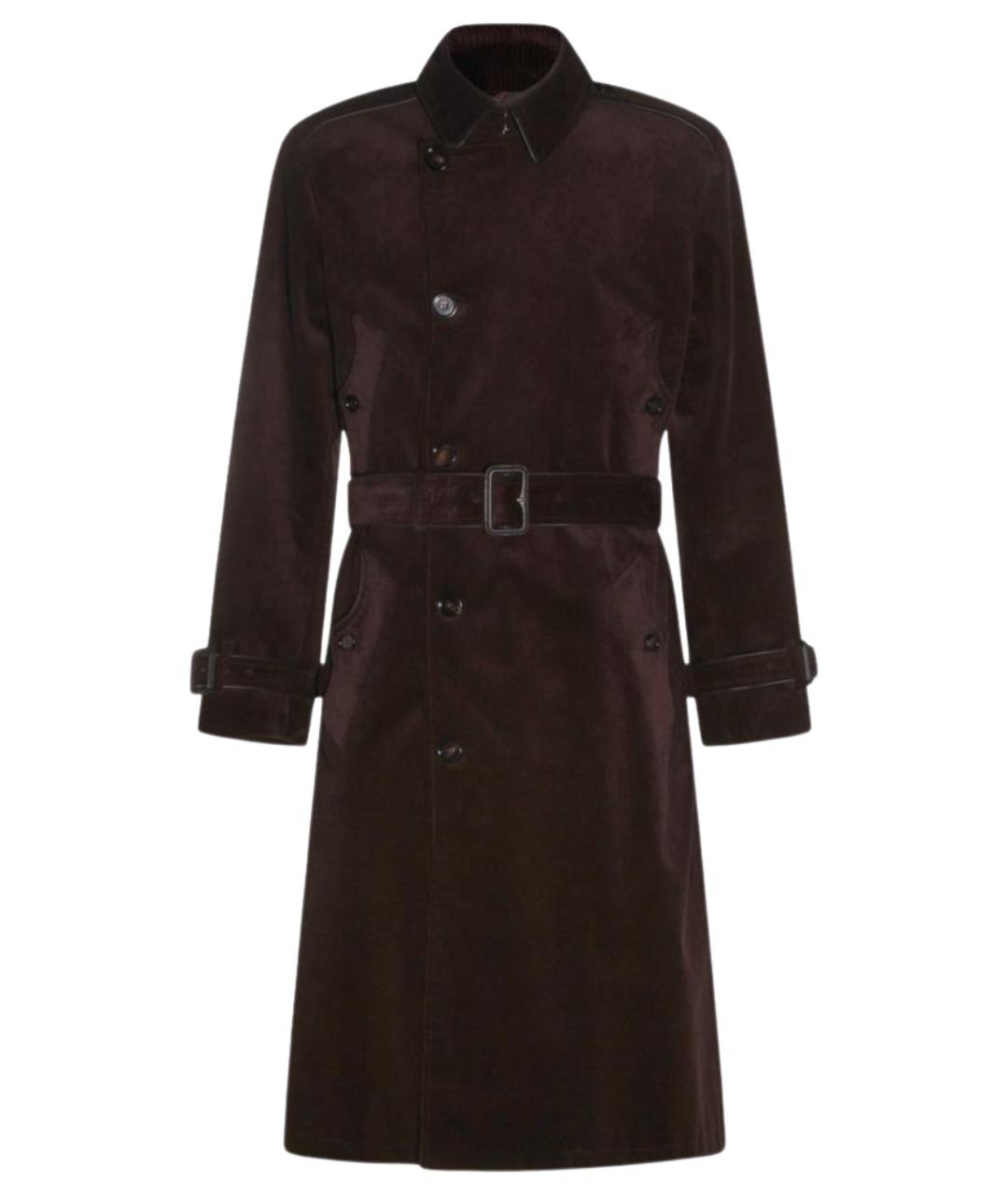 BURBERRY Коричневый хлопковый тренч / плащ, фото 1