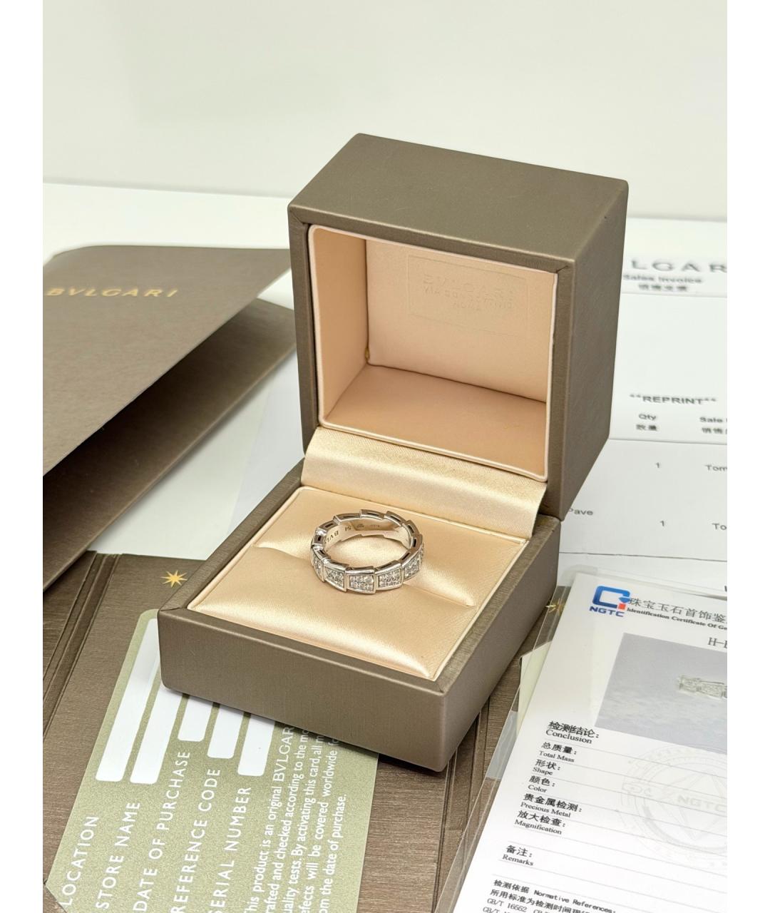 BVLGARI Серебряное кольцо из белого золота, фото 6