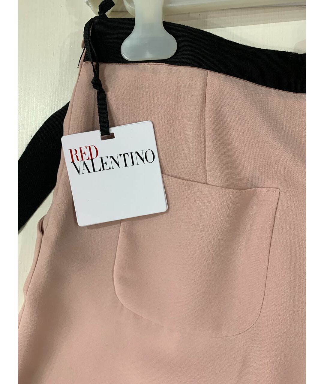 RED VALENTINO Розовые полиэстеровые шорты, фото 5
