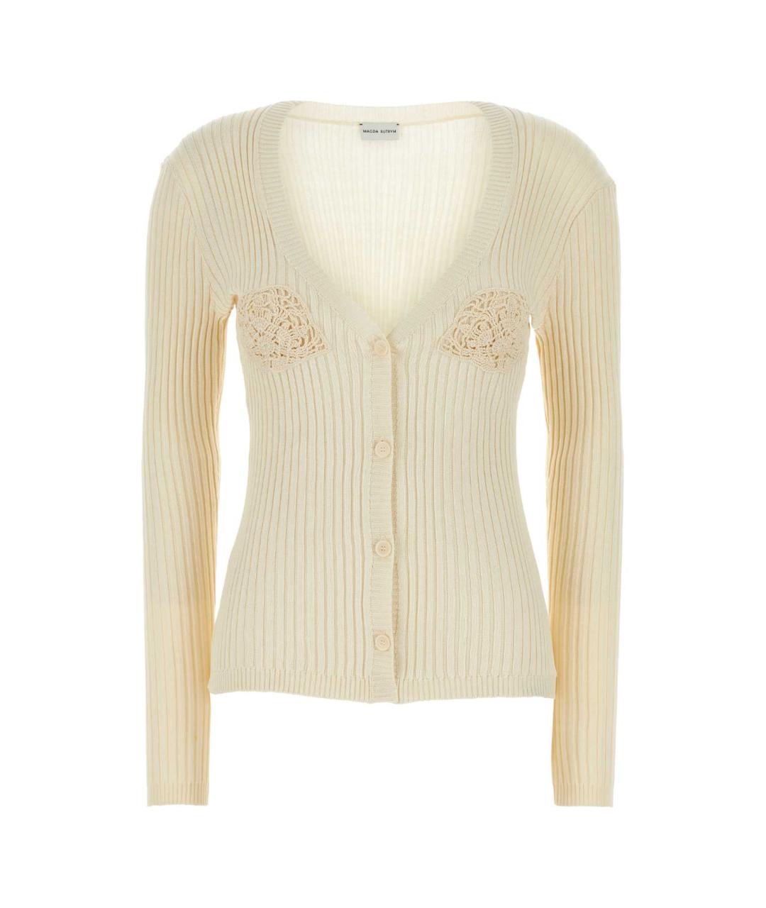 MAGDA BUTRYM Бежевый хлопковый кардиган, фото 1