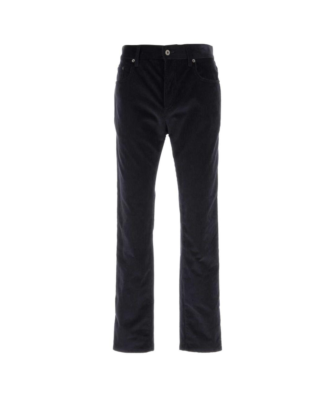 BURBERRY Синие хлопковые повседневные брюки, фото 1