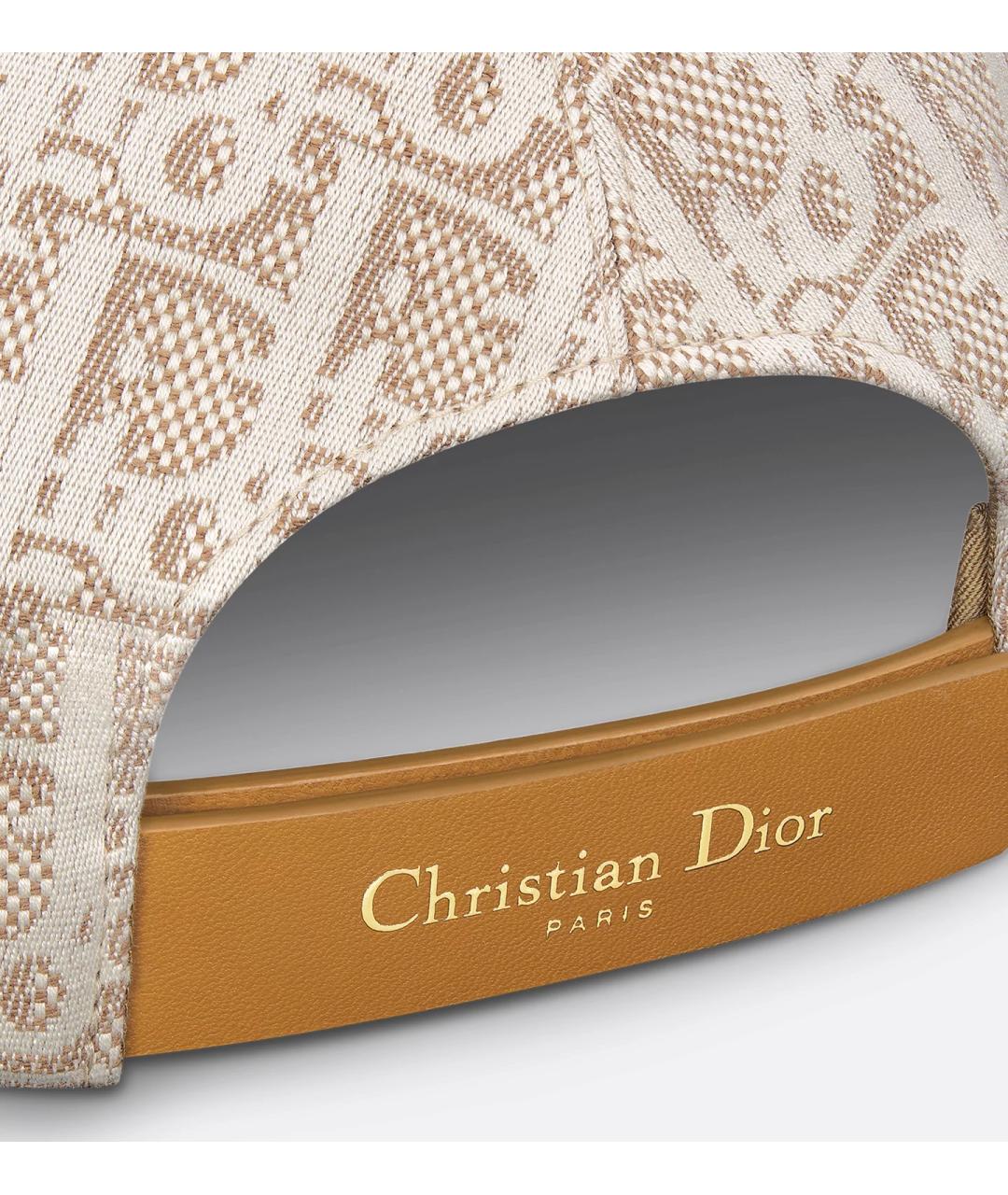 CHRISTIAN DIOR Бежевая хлопковая кепка, фото 3
