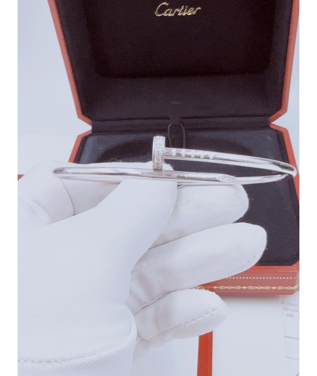 CARTIER Серебрянный браслет из белого золота, фото 2