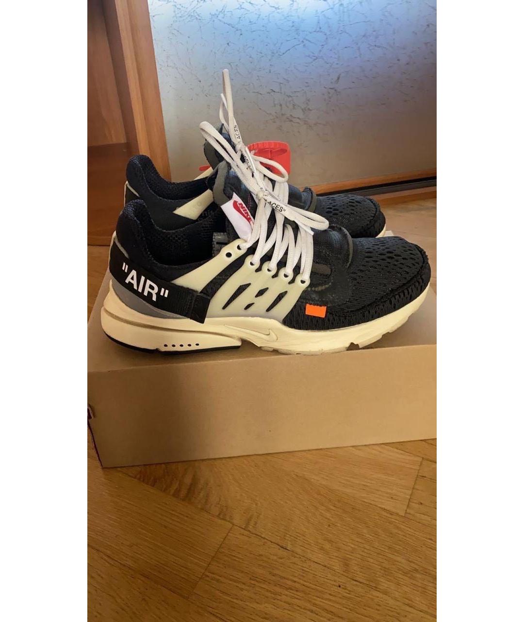 NIKE X OFF-WHITE Черные низкие кроссовки / кеды, фото 8