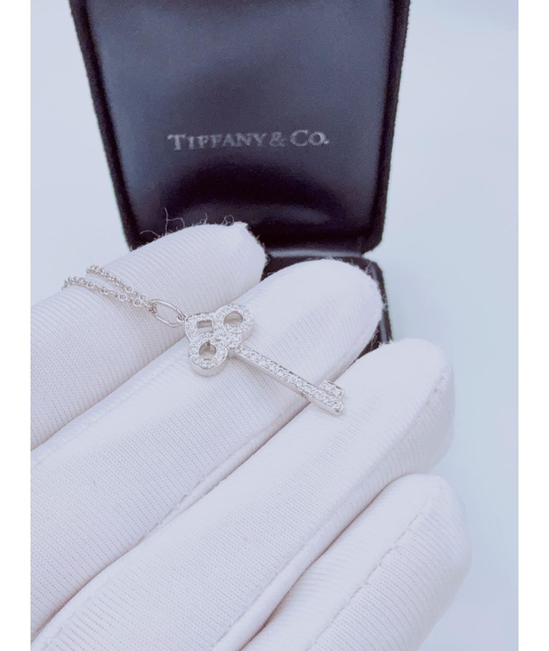 TIFFANY&CO Серебряное колье из белого золота, фото 5