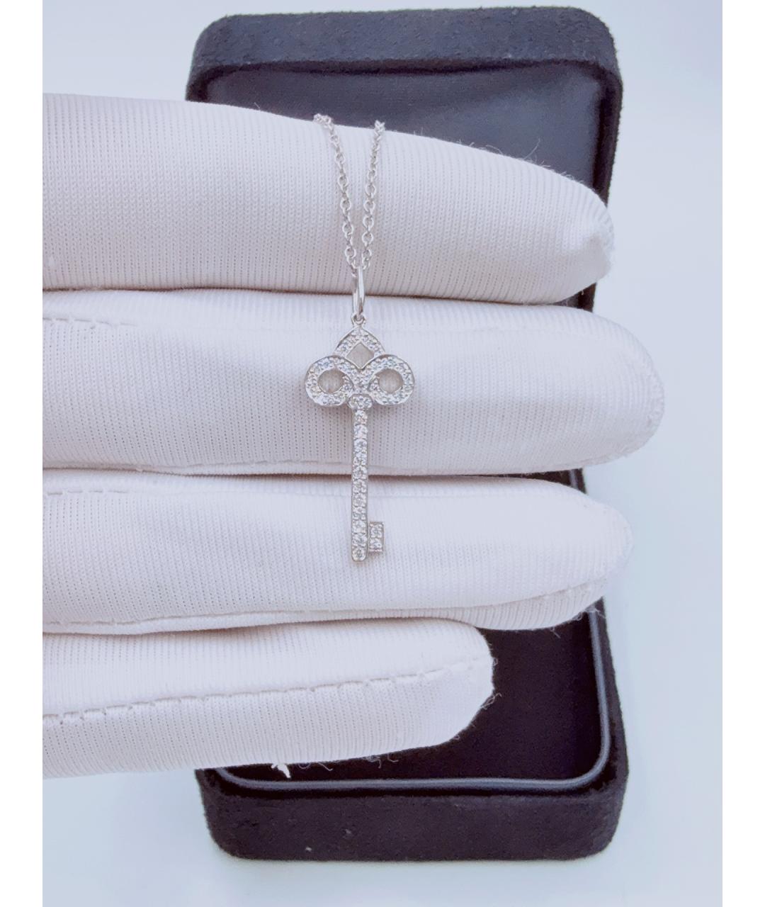 TIFFANY&CO Серебряное колье из белого золота, фото 2
