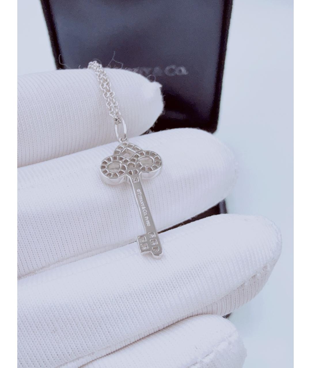TIFFANY&CO Серебряное колье из белого золота, фото 6