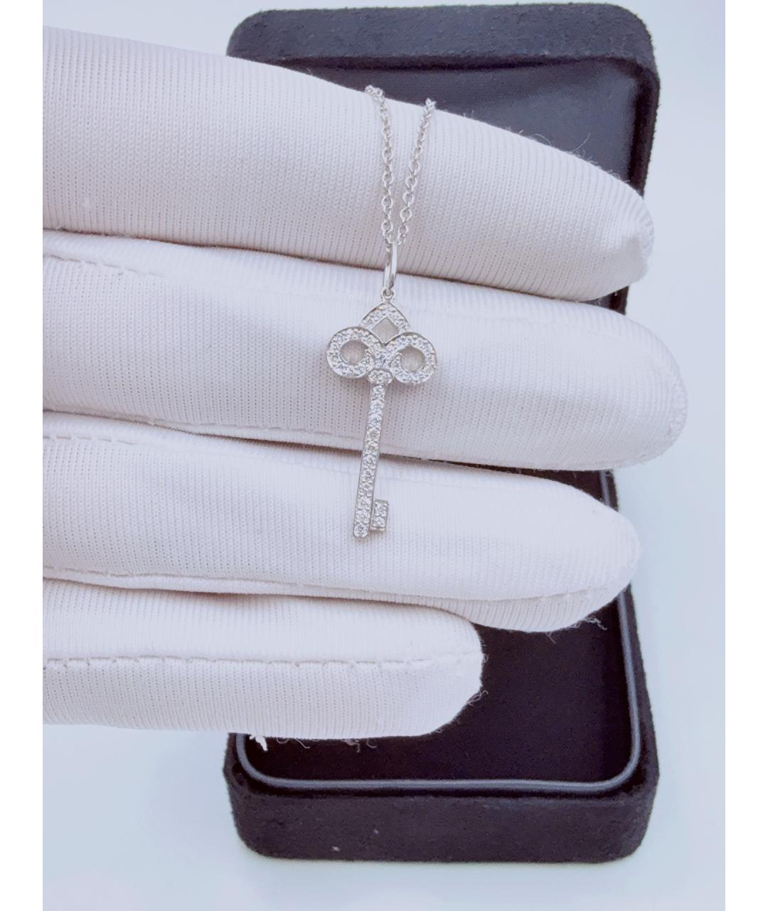 TIFFANY&CO Серебряное колье из белого золота, фото 4