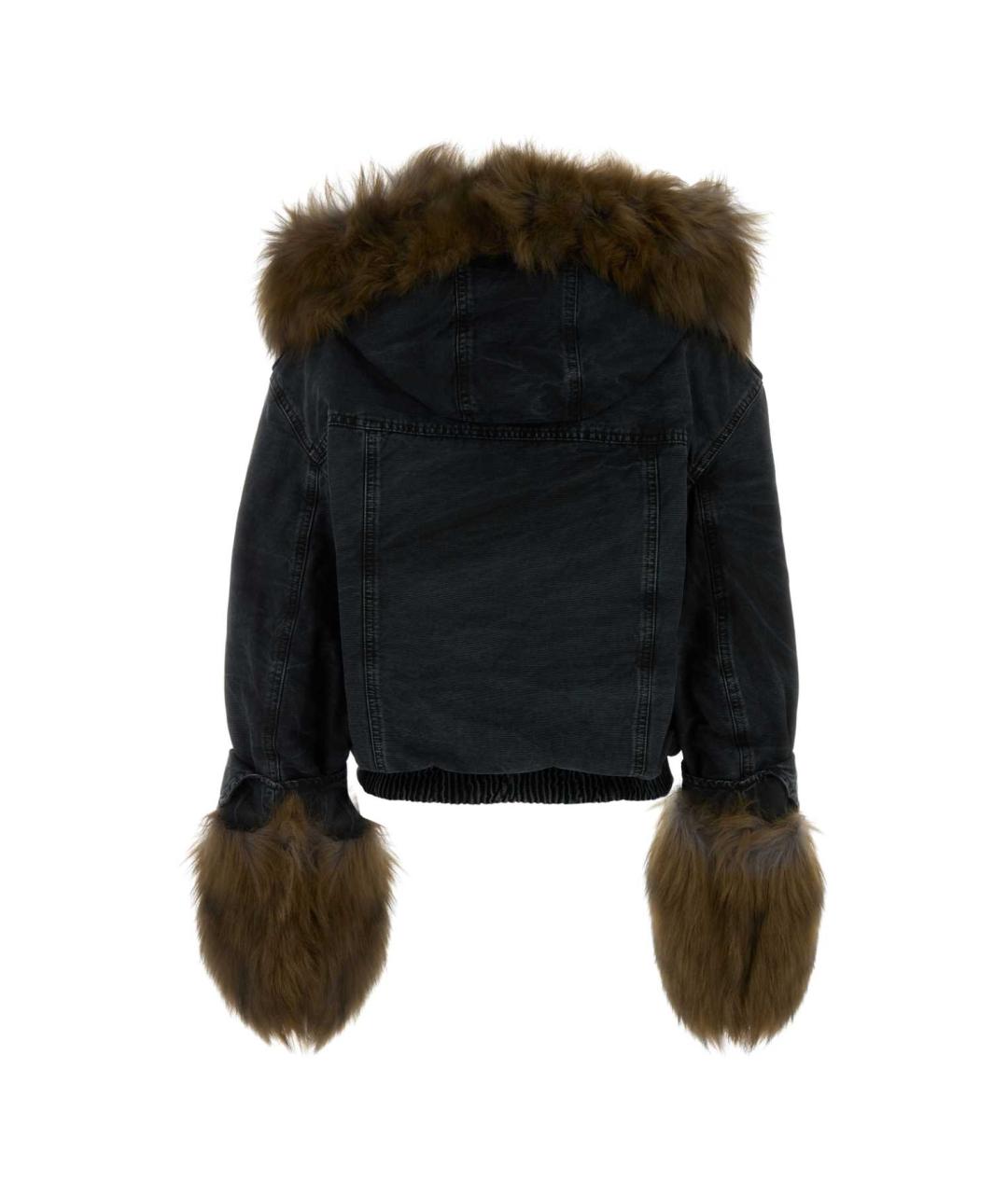 BLUMARINE Черный хлопковый жакет/пиджак, фото 2