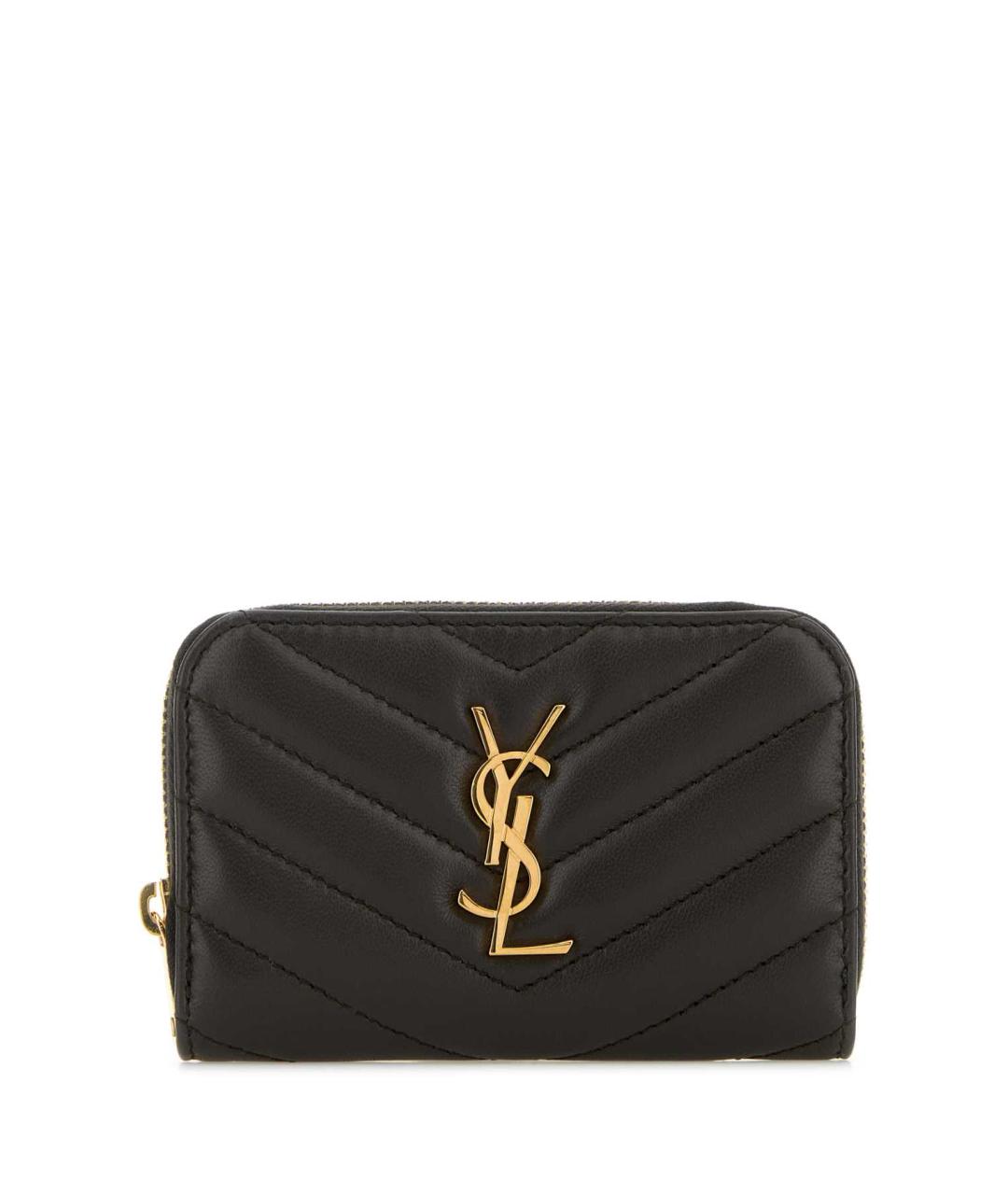 SAINT LAURENT Коричневая кожаная сумка с короткими ручками, фото 1