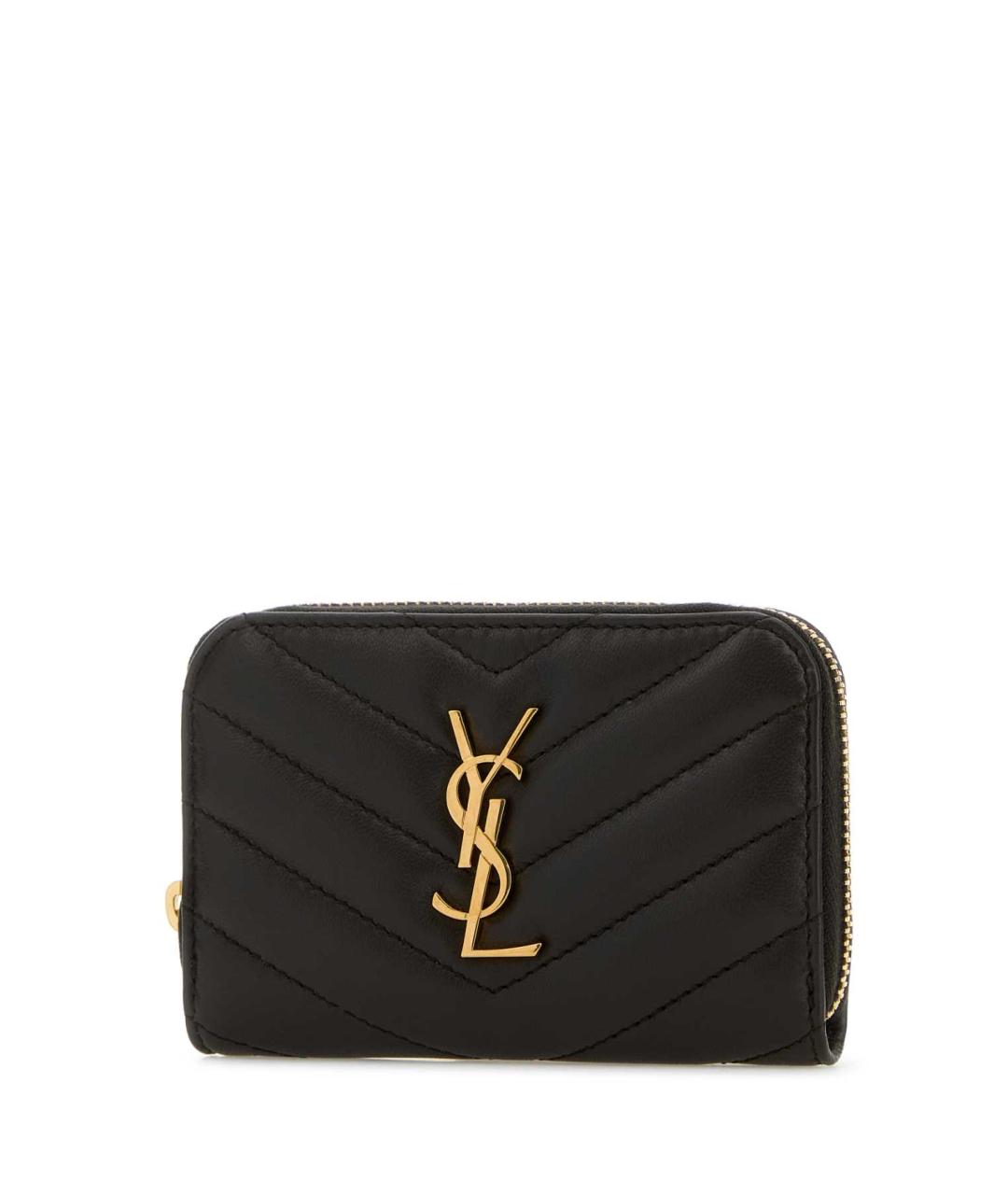 SAINT LAURENT Коричневая кожаная сумка с короткими ручками, фото 2