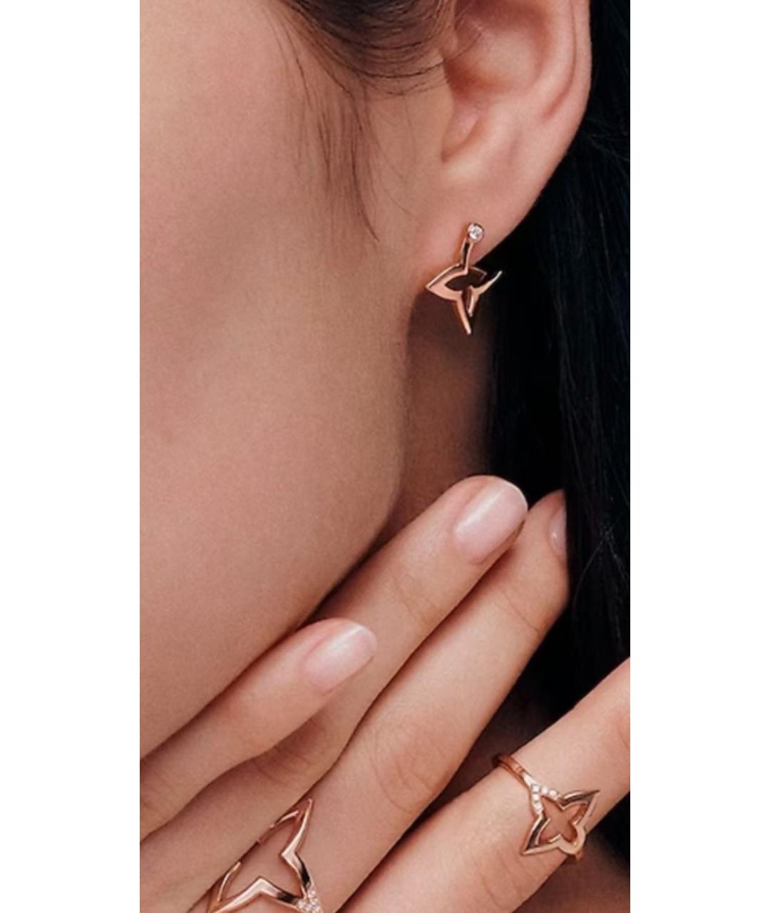 LOUIS VUITTON Золотые серьги из розового золота, фото 4