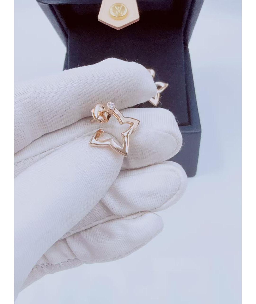 LOUIS VUITTON Золотые серьги из розового золота, фото 3