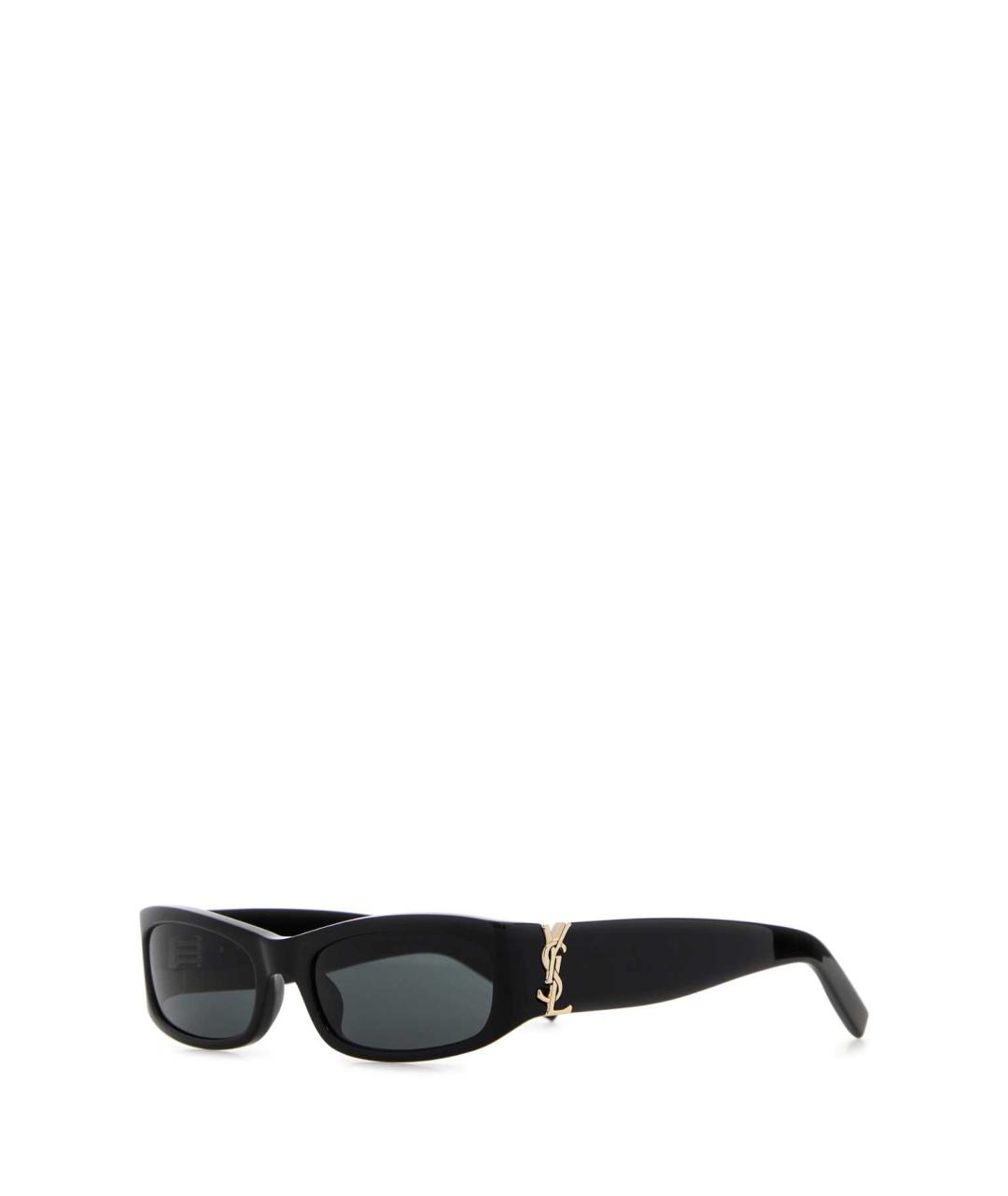 SAINT LAURENT Черные пластиковые солнцезащитные очки, фото 2