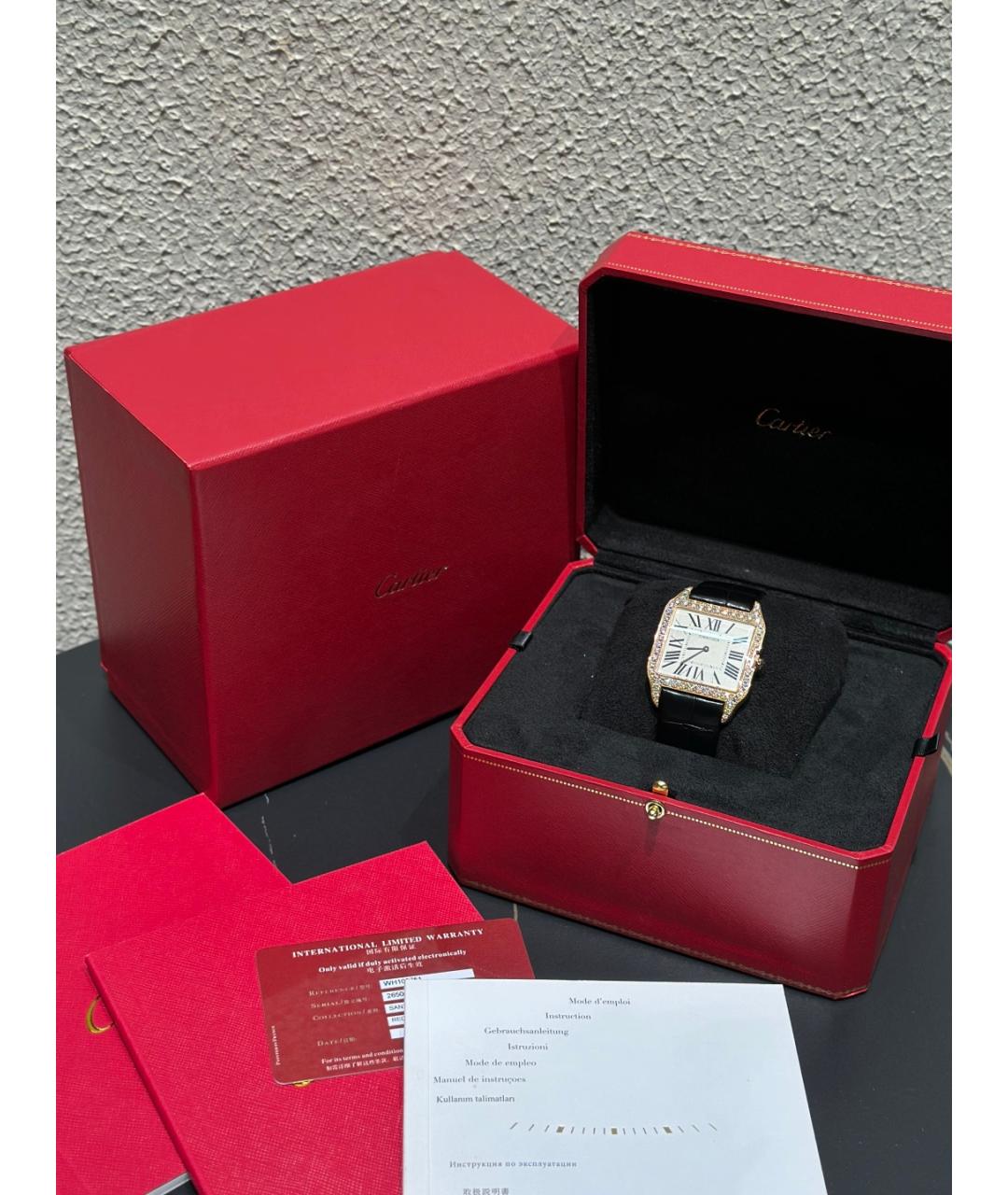 CARTIER Белые часы из розового золота, фото 2