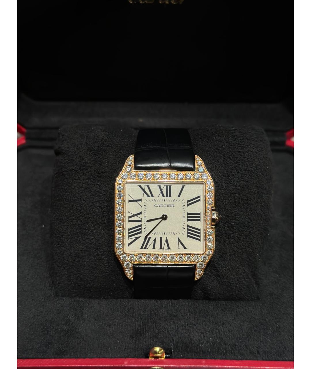 CARTIER Белые часы из розового золота, фото 10