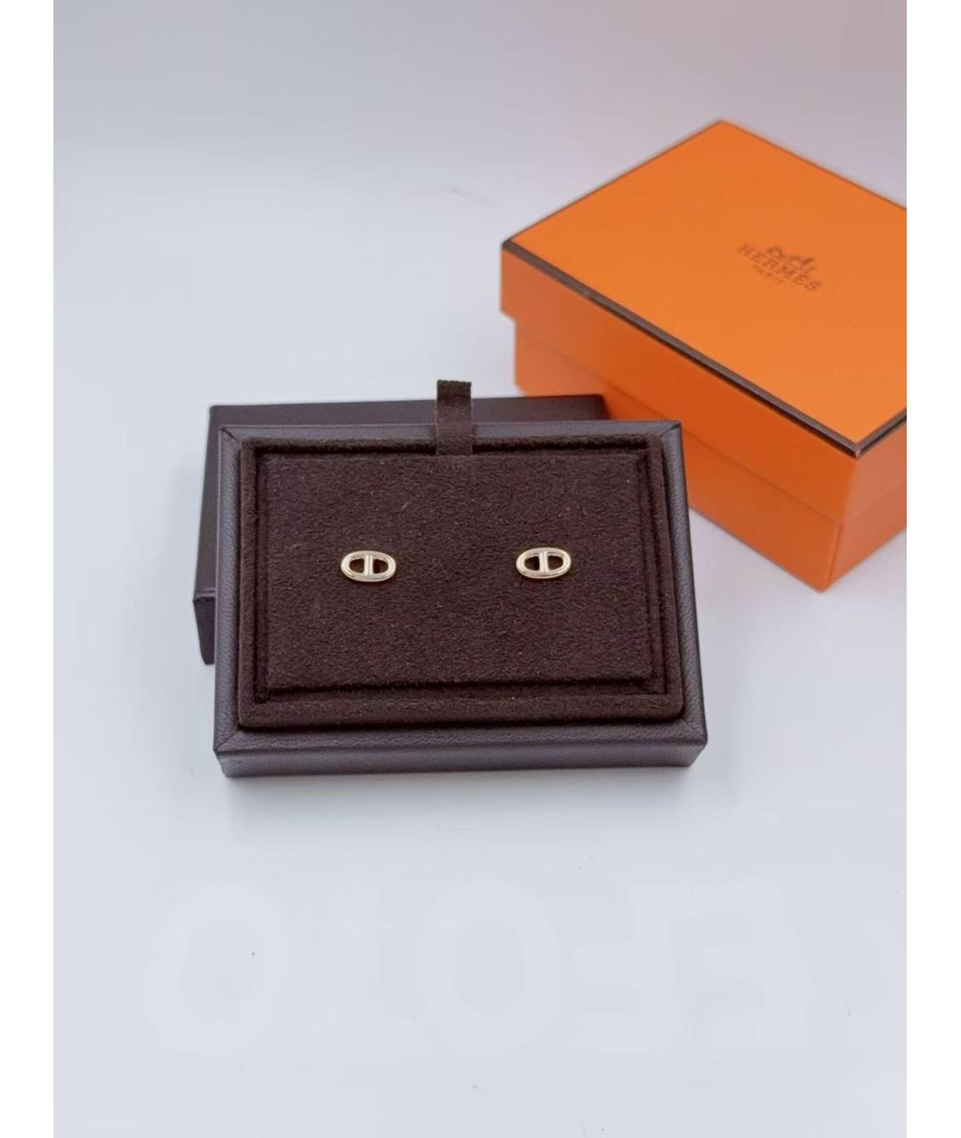 HERMES Золотые серьги из розового золота, фото 2